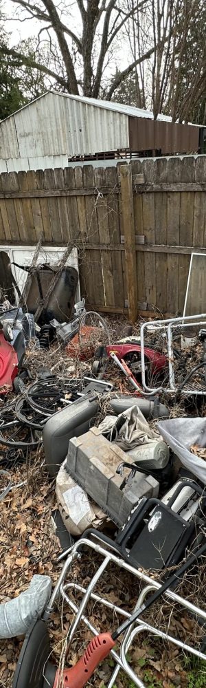 Junk in yard